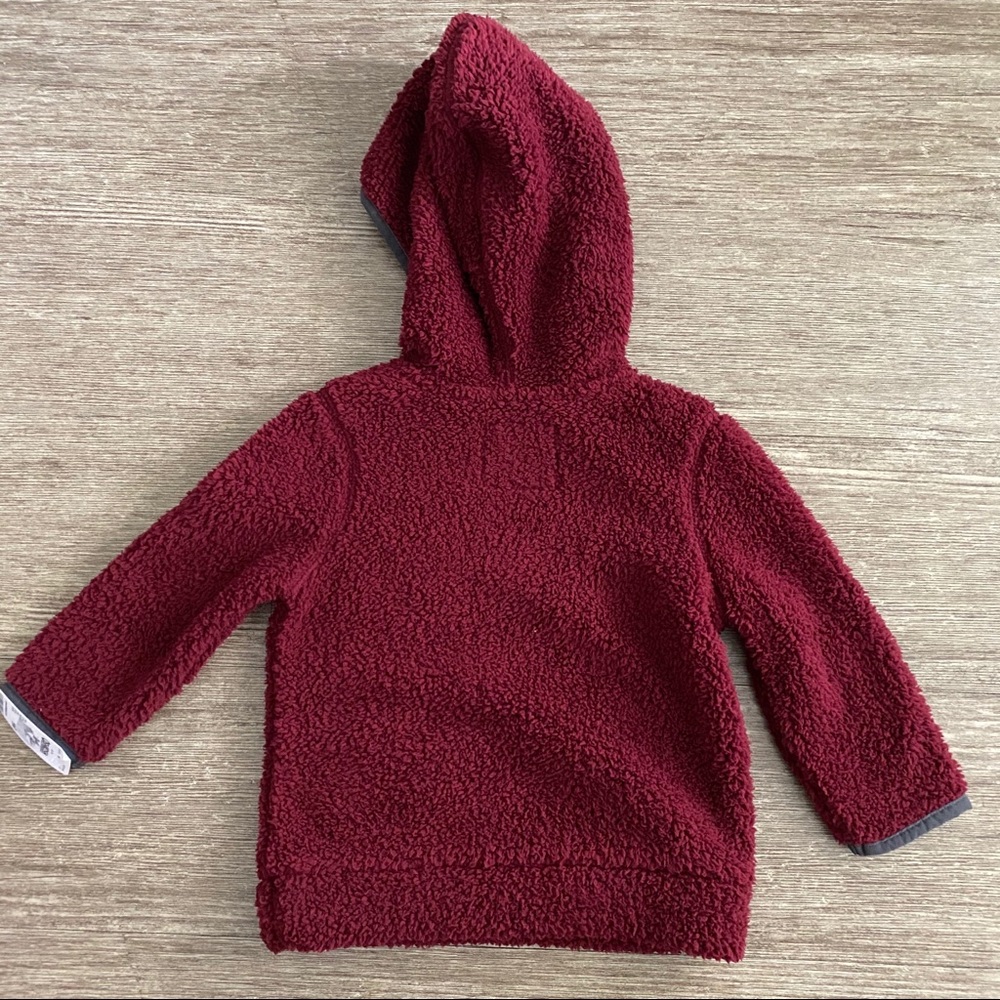 28. OshKosh Boys Hooded Half-Zip Pullover Sweatshirt - Picture 2 of 2